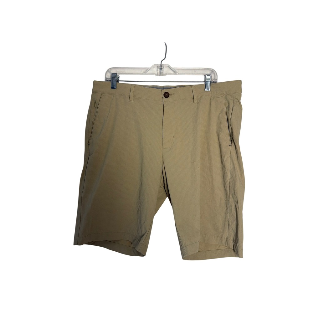 Tommy Bahama Boracay Shorts Mens 36 Khaki Tan Performance Stretch Flat Front